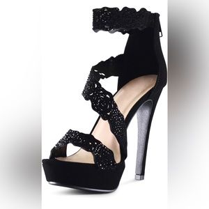 Yorkshire Women's Open Toe High Platform High Heels Stiletto Dress Sandals